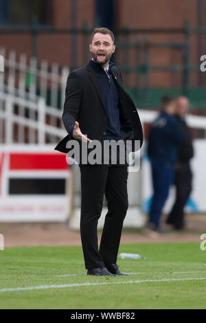 Dundee, Royaume-Uni. 14Th Sep 2019. 14 septembre 2019 ; Dens Park, Dundee, Écosse ; Championnat écossais, Dundee Football Club contre Alloa Athletic gestionnaire Dundee ; James McPake - usage éditorial : Action Crédit Plus Sport Images/Alamy Live News Banque D'Images