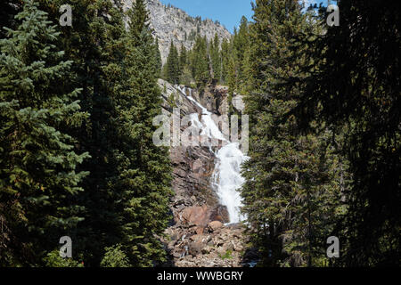 Hidden Falls à Grand Teton National Park Banque D'Images