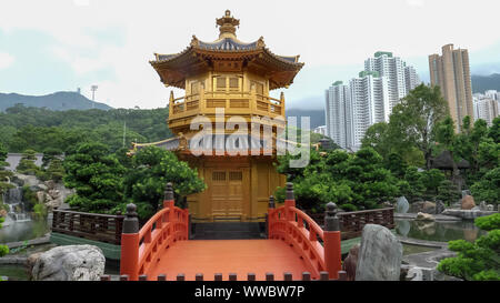 Le pavillon de la perfection absolue dans nan lian garden à hong kong, Chine Banque D'Images
