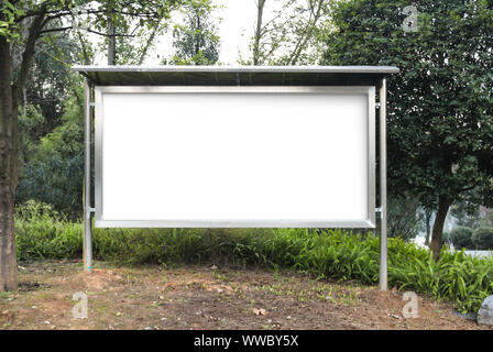 Maquette blank billboard publicité de plein air. Banque D'Images