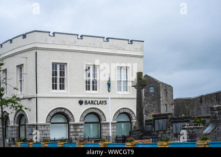 Castletown, Ile de Man, le 16 juin 2019. Barclays en direction de Castletown dans la dépendance de la Couronne britannique de l'île de Man Banque D'Images