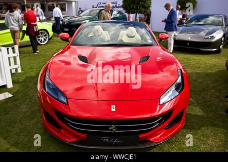 Ferrari F164 Portofino (type) sur le spectacle au 2019 Salon privé à Blenheim Palace, Oxfordshire Banque D'Images