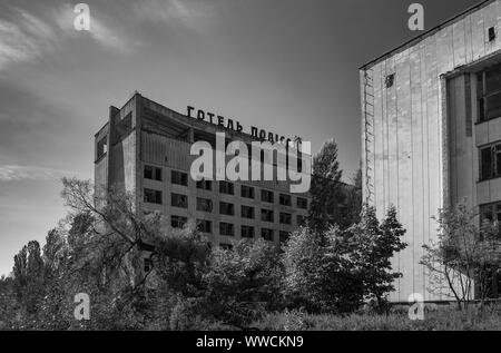 Zone d'exclusion de Tchernobyl, l'Ukraine Banque D'Images