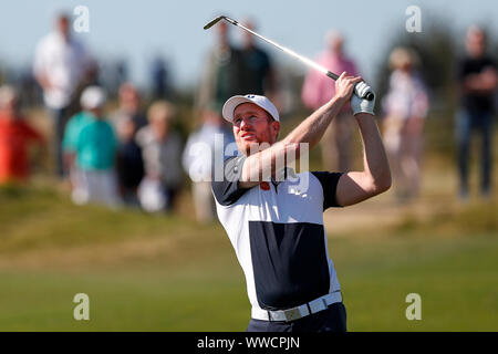 Badhoevedorp, Pays-Bas. 15 Sep, 2019. BADHOEVEDORP, 15-09-2019, l'International, tournée européenne. Wil Besseling au cours de la KLM Dutch Open 2019 round 4 : Crédit Photos Pro/Alamy Live News Banque D'Images