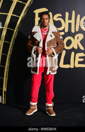 AJ Tracey arrivant sur le tapis rouge pour la mode de Naomi Campbell pour les secours Gala, qui a eu lieu au British Museum, Londres. Banque D'Images