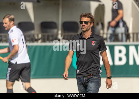 Amstelveen, Pays-Bas. 15 Sep, 2019. AMSTELVEEN, 15-09-2019, Hoofdklasse Heren Hockey Seizoen 2019-2020. Lieu : Wagener Stadion. Santi Freixa durant la partie AH&BC Amsterdam vs HC Pinoke. Credit : Pro Shots/Alamy Live News Banque D'Images