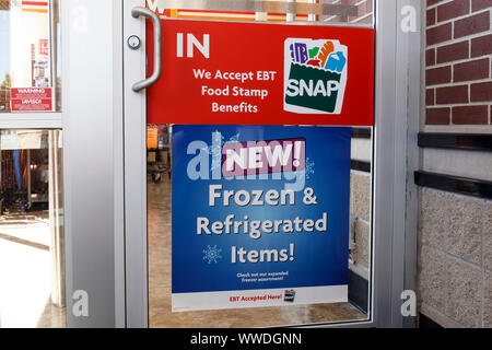 Kokomo - Circa 2019 Septembre : SNAP et EBT accepté ici signer VIII Banque D'Images