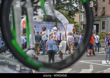 Legnano, Italie - 15 septembre 2019 : Coppa Bernocchi, 101édition de célèbre compétition cycliste italien. Banque D'Images