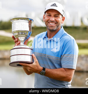 Badhoevedorp, Pays-Bas. 15 Sep, 2019. BADHOEVEDORP, 15-09-2019, l'International, tournée européenne. Sergia Garcia remporte le KLM Open 2019 : Crédit Photos Pro/Alamy Live News Banque D'Images