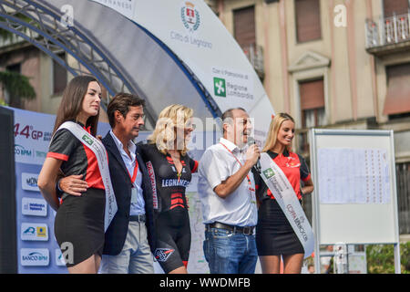 Legnano, Italie - 15 septembre 2019 : Coppa Bernocchi, 101édition de célèbre compétition cycliste italien. Banque D'Images