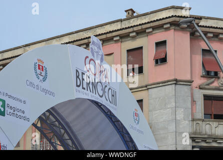 Legnano, Italie - 15 septembre 2019 : Coppa Bernocchi, 101édition de célèbre compétition cycliste italien. Banque D'Images