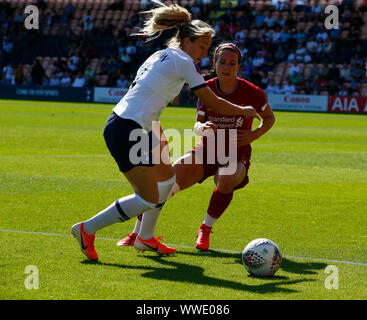 Londres, Royaume Uni Inited. 15 Sep, 2019. LONDON, Royaume-uni le 15 septembre. Gemma Davison de Tottenham Hotspur chers au cours de la Barclays FA Women's Spur League entre Tottenham Hotspur et Liverpool au stade de la Ruche, Londres, Royaume-Uni le 15 septembre 2019 : Crédit photo Action Sport/Alamy Live News Banque D'Images