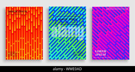 Modèle de conception de la couverture avec des gradients de demi-teinte géométrique. . Modèle pour votre conception Illustration de Vecteur