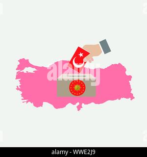 Élection de la Turquie (AKP, CHP, MHP, BBP, sp, iyi) Vector Travailler Illustration de Vecteur