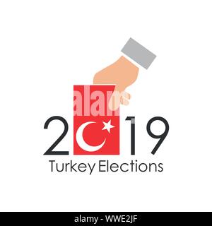 Élection de la Turquie (AKP, CHP, MHP, BBP, sp, iyi) Vector Travailler Illustration de Vecteur