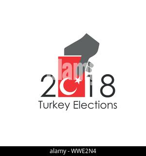 Élection de la Turquie (AKP, CHP, MHP, BBP, sp, iyi) Vector Travailler Illustration de Vecteur