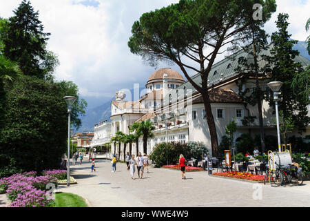 Le Kurhaus, Meran, le Tyrol du Sud, Italie Banque D'Images