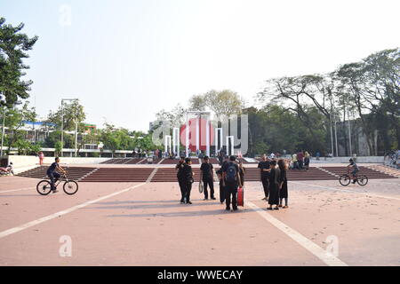 Sahid minar,Dhaka/Bangladesh - mars 23,2019 Shaheed Minar : l'est le monument national à Dhaka, Bangladesh Banque D'Images