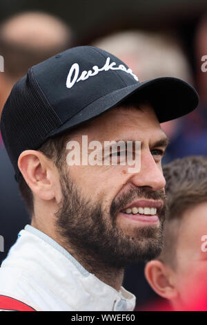 Derby, Royaume-Uni. 15 Sep, 2019. Beechdean AMR driver Kelvin Fletcher au cours de la British GT GP de Donington Park à Donington Park, Derby, Angleterre le 15 septembre 2019. Photo par Jurek Biegus. Usage éditorial uniquement, licence requise pour un usage commercial. Aucune utilisation de pari, de jeux ou d'un seul club/ligue/dvd publications. Credit : UK Sports Photos Ltd/Alamy Live News Banque D'Images