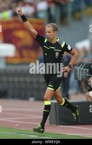 Rome, Italie. 15 Sep, 2019. Rome, Italie - 15 septembre, 2019:DANIELE CHIFFI répondant, au cours de la Serie A match de football AS Roma et Sassuolo, au Stade olympique de Rome. Agence Photo crédit : indépendante/Alamy Live News Banque D'Images