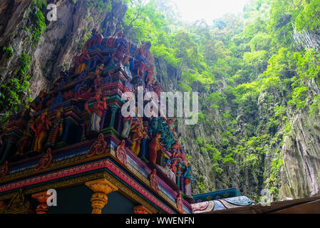 Temple Hindou, les grottes de Batu, Kuala Lumpur, Malaisie Banque D'Images