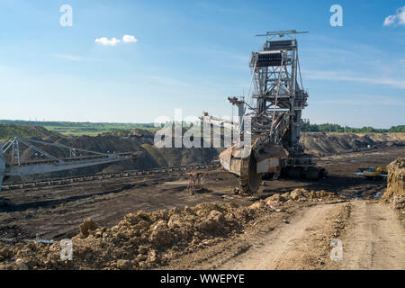 Gros Machin - Mine de charbon excavatrice. District de Belgrade, Serbie, Banque D'Images