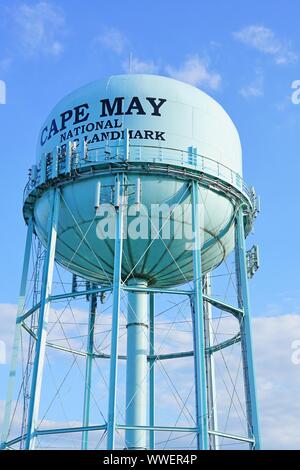 CAPE MAY, NJ - 8 SEP 2019- Vue de la tour de l'eau bleu géant à Cape May, à la pointe sud de la péninsule de Cape May dans le New Jersey, USA. Banque D'Images