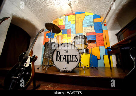 Les loisirs de la Cavern Club, Liverpool, UK, rendu célèbre comme un lieu pour les Beatles. Banque D'Images