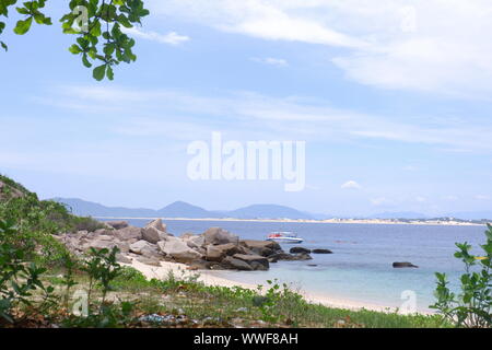 La photo a été prise à la plage de Quy Nhon, dans la province de Binh Dinh Banque D'Images