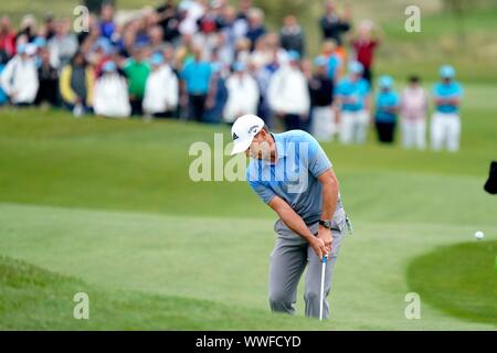 Badhoevedorp, Pays-Bas 15 Septembre, 2019. Sergio Garcia ESP gagne le KLM Open le 15 septembre 2019 à Badhoevedorp, Pays-Bas. Credit : Sander Chamid/SCS/AFLO/Alamy Live News Banque D'Images