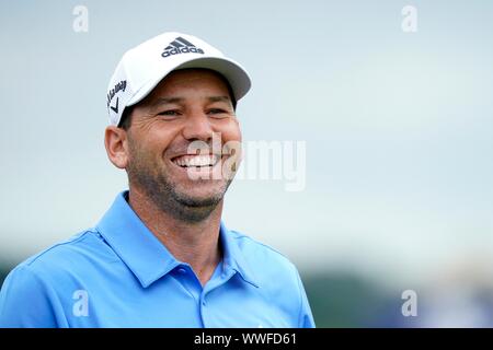 Badhoevedorp, Pays-Bas 15 Septembre, 2019. Sergio Garcia ESP gagne le KLM Open le 15 septembre 2019 à Badhoevedorp, Pays-Bas. Credit : Sander Chamid/SCS/AFLO/Alamy Live News Banque D'Images