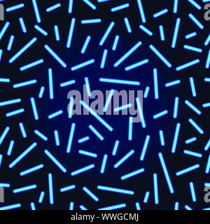 Lignes de néon motif transparent. Vector blue lines Illustration de Vecteur