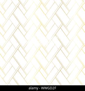 Les lignes d'or sur un fond blanc. Vector abstract pattern transparente de luxe. Toile de style premium package Illustration de Vecteur