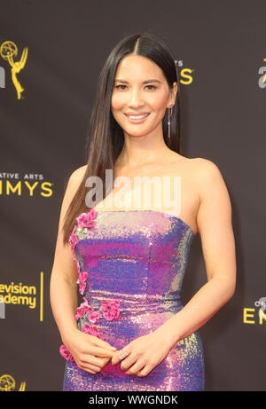 LOS ANGELES, CA - Septembre 514 : Olivia Munn, au 2019 Creative Arts Emmy Awards Jour 2 à la Microsoft Theatre de Los Angeles, Californie le 15 septembre 2019. Credit : Faye Sadou/MediaPunch Banque D'Images