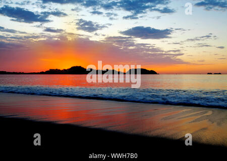 Coucher du soleil à Guanacaste Banque D'Images