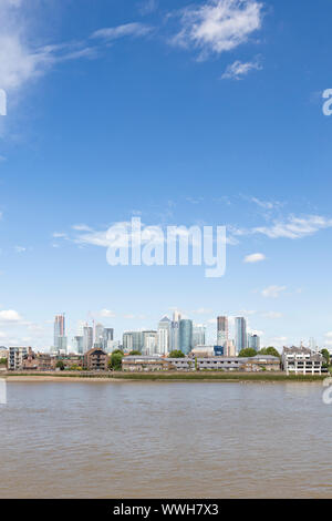 Sur Canary Wharf, London, UK Banque D'Images