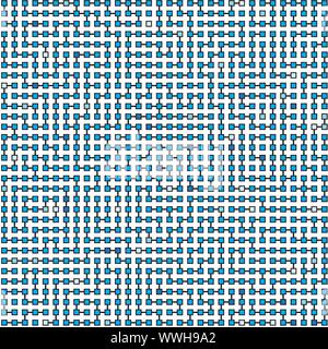 Vector ornament - Labyrinthe technologique Illustration de Vecteur