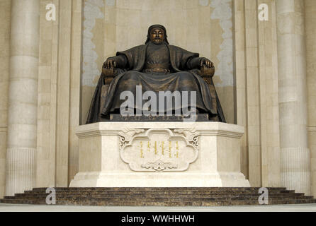 Gengis Khan, la Mongolie Ulanbator, Monument Banque D'Images