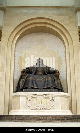 Gengis Khan, la Mongolie Ulanbator, Monument Banque D'Images