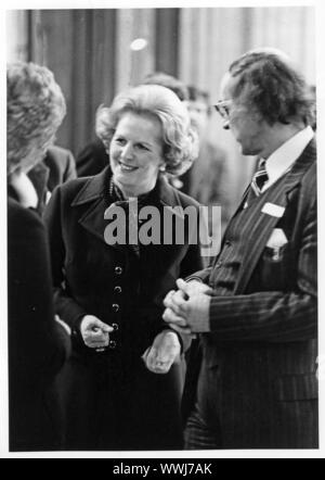 Margaret Hilda Thatcher, la Baronne Thatcher, également connu sous le nom de la Dame de fer était un stateswoman britannique qui a servi comme Premier Ministre du Royaume-Uni de 1979 à 1990 et chef du parti conservateur de 1975 à 1990. Banque D'Images