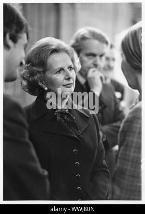 Margaret Hilda Thatcher, la Baronne Thatcher, également connu sous le nom de la Dame de fer était un stateswoman britannique qui a servi comme Premier Ministre du Royaume-Uni de 1979 à 1990 et chef du parti conservateur de 1975 à 1990. Banque D'Images