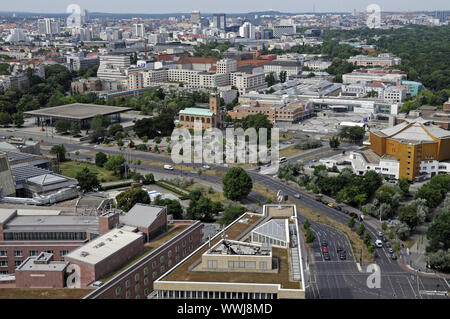 Vue sur le Forum culturel à Berlin Philharmonic Hall, nouvelle Galerie nationale et d'autres musées Banque D'Images