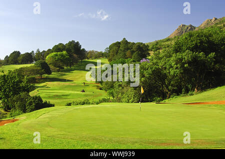Golf 18 trous au Royal Swazi Spa Valley Resort Banque D'Images