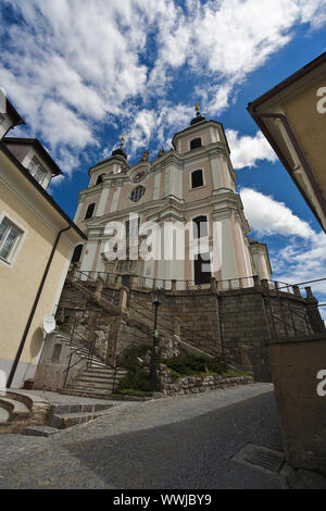 Sur la basilique Sonntagsberg, Région de Mostviertel, en Basse-Autriche, Autriche, Europe Banque D'Images