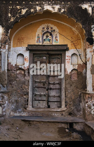 De vieux palais à Manesar, Mandawa, Rajasthan, Inde du Nord, Inde Banque D'Images