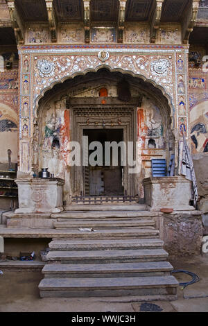 De vieux palais à Manesar, Mandawa, Rajasthan, Inde du Nord, Inde Banque D'Images