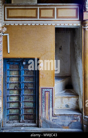 De vieux palais à Manesar, Mandawa, Rajasthan, Inde du Nord, Inde Banque D'Images