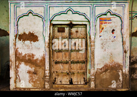 De vieux palais à Manesar, Mandawa, Rajasthan, Inde du Nord, Inde Banque D'Images