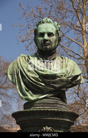Buste de maire Andreas Zelinka dans le parc de la ville, Vienne, Autriche, Europe Banque D'Images