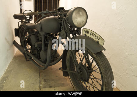 Vieille moto allemande de la Seconde Guerre mondiale Banque D'Images